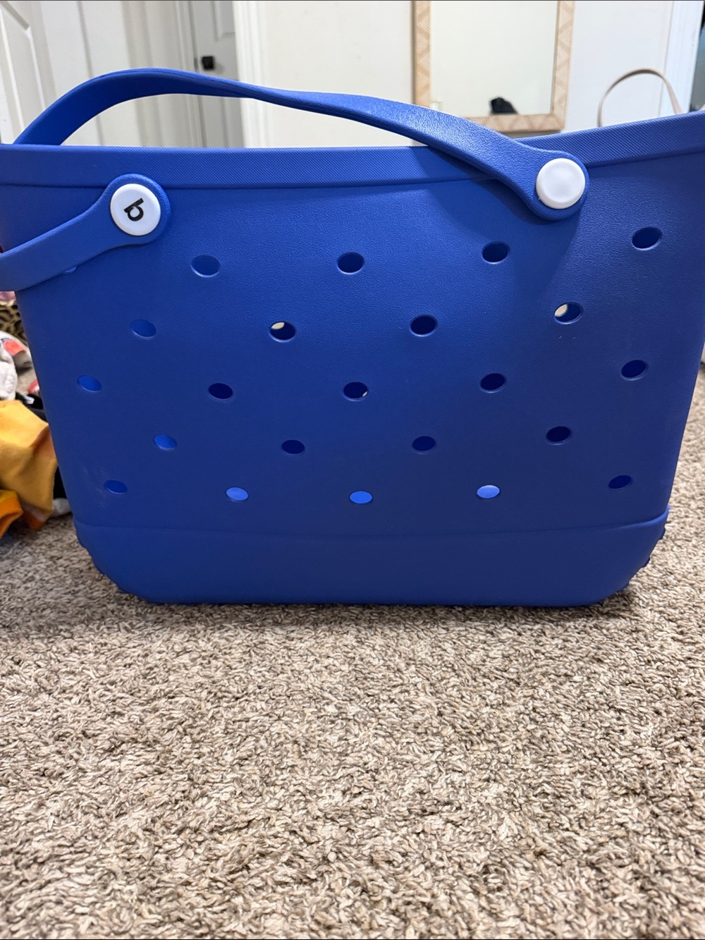 Blue Multipurpose Storage Tote Bag - Durable Carry Basket